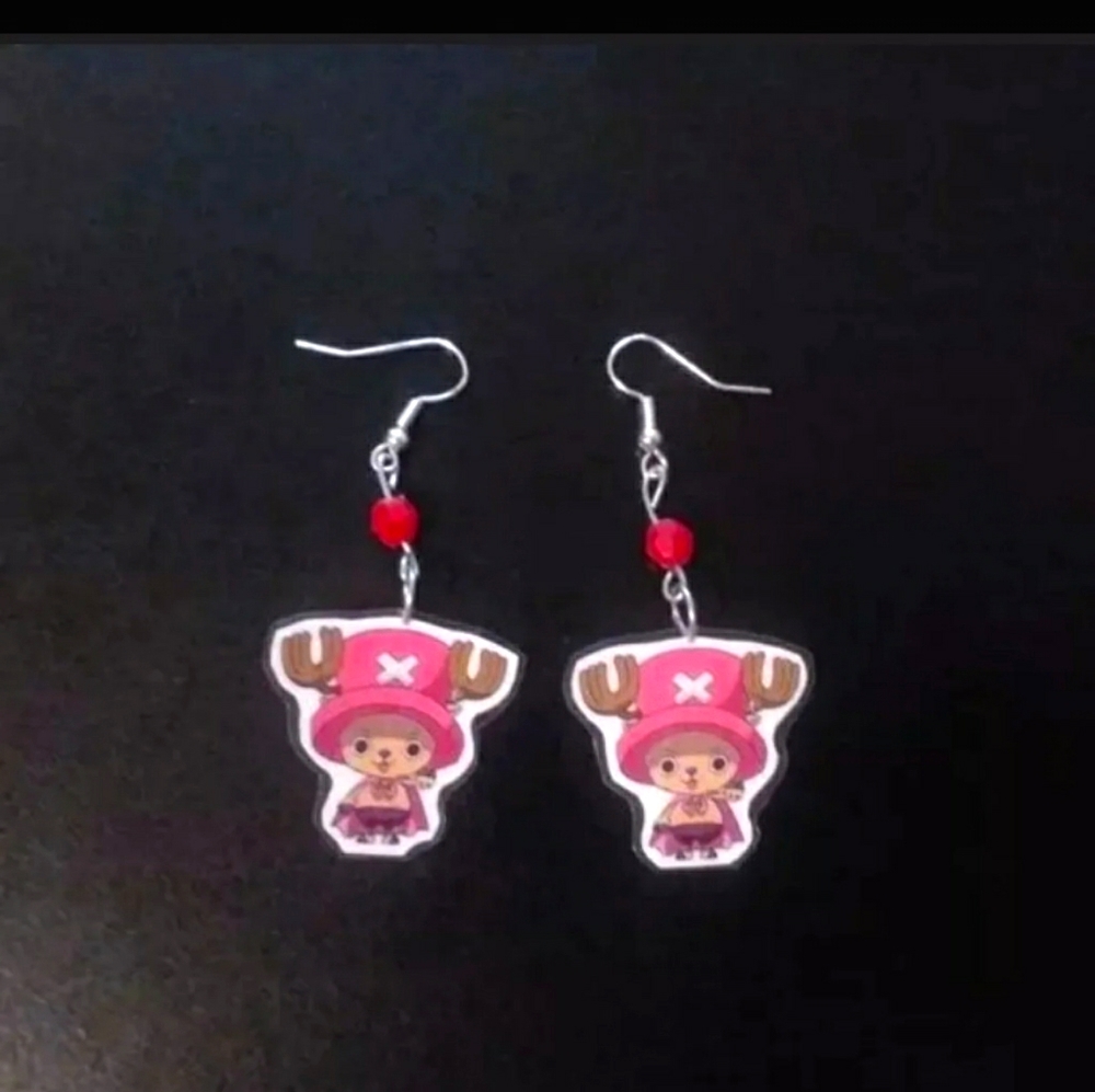 Handmade laminate earrings one piece chopper